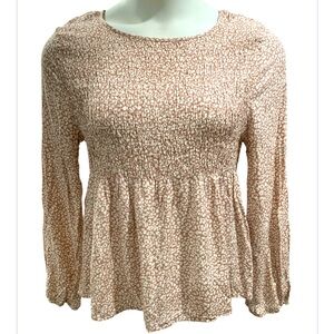 18) Urban Romantics Women's Tan Leopard Print Top XL